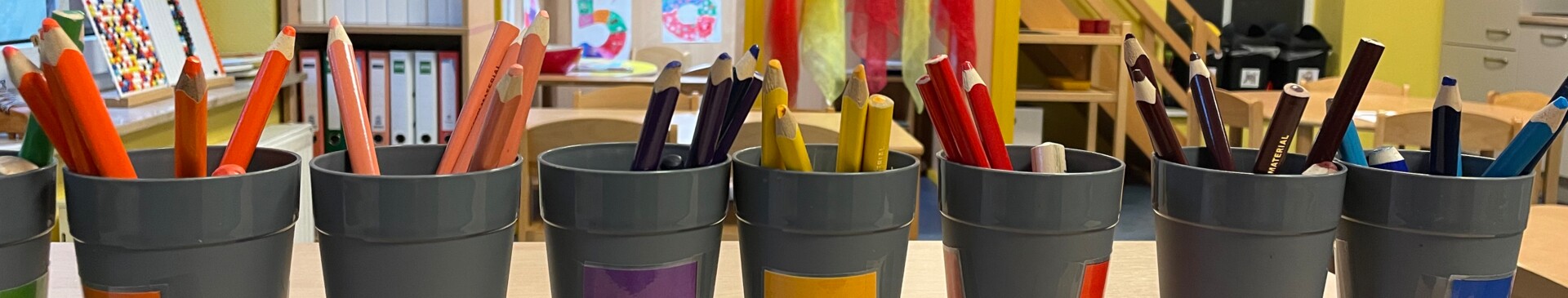 Pauluskindergarten malen Buntstifte Gruppenraum - Gemeinde Geeste