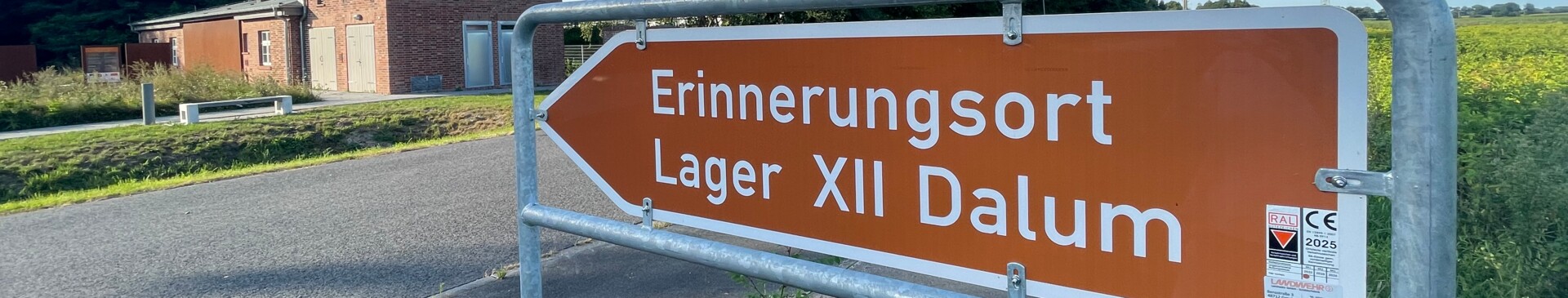 Erinnerungsort Lager XII Dalum - Wegweiser Gemeinde Geeste