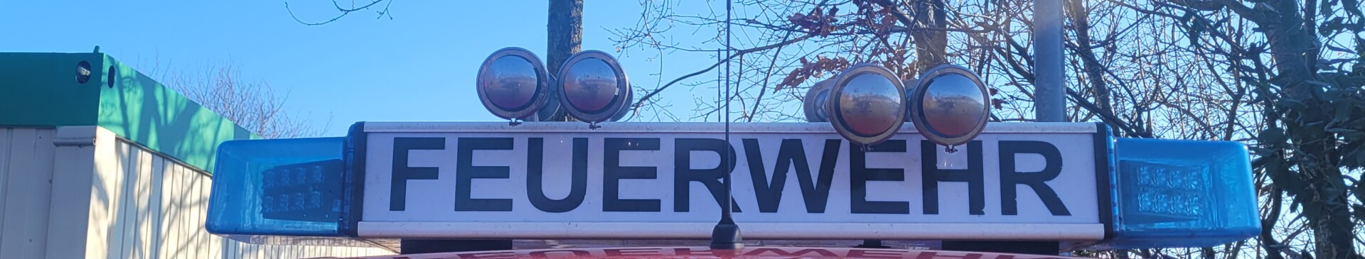 Feuerwehr Fahrzeug Sirene quer