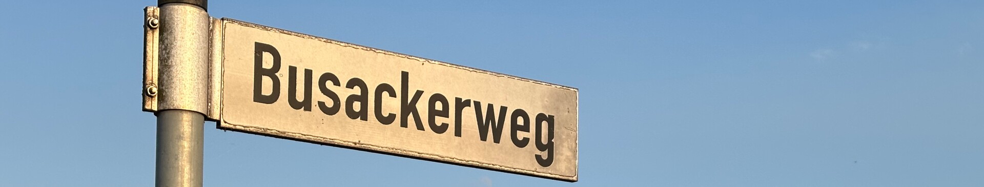 Busackerweg Straßenschild