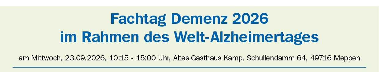Fachtag Demenz Programm 2026