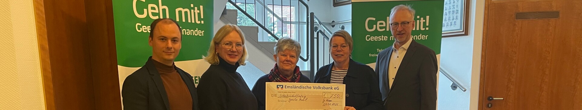 Spendenübergabe Chöre Geeste Mobil - Gemeind Geeste