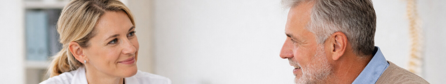 Beratungssituation Arzt EmslandCare Gespräch AI