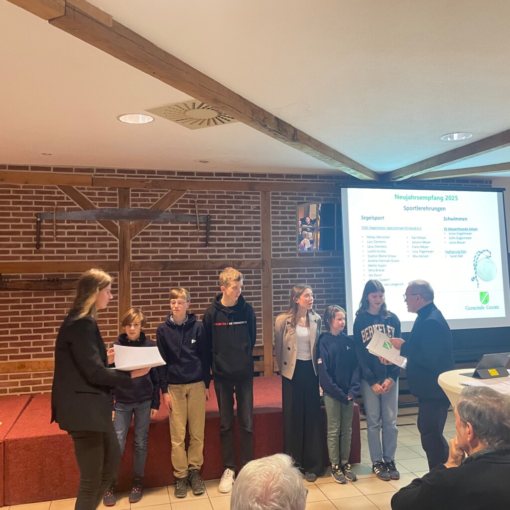 SVSE Segelverein Speichersee Neujahsempfang Gemeinde Geeste 2025