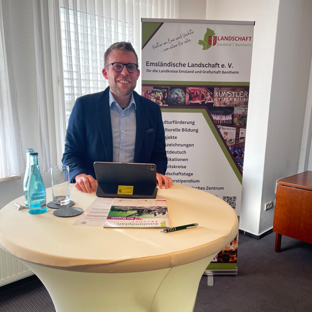 Dr. van der Linde Vortrag 75 Jahre Emslandplan Ratssaal Gemeinde Geeste