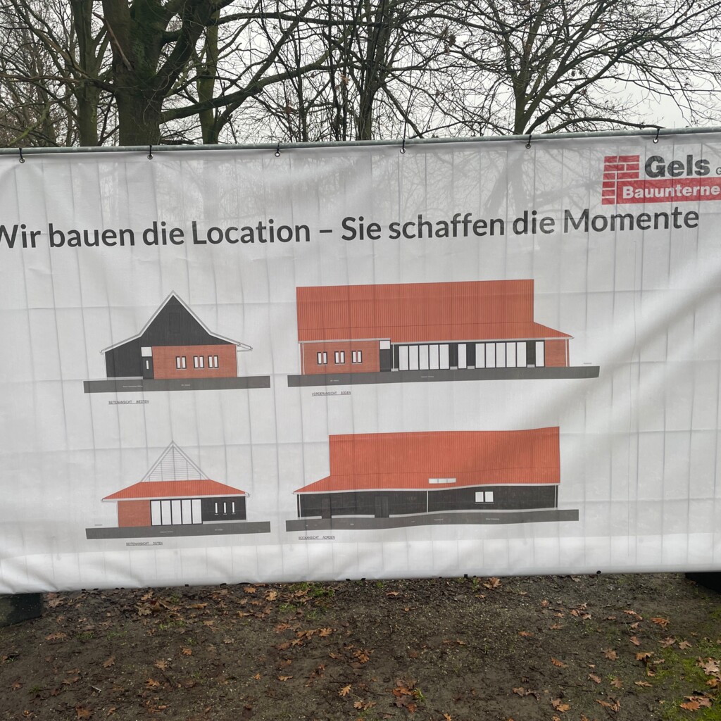 Bauzaunbanner Kräuterhof Rosen Erweiterung - Gemeinde Geeste