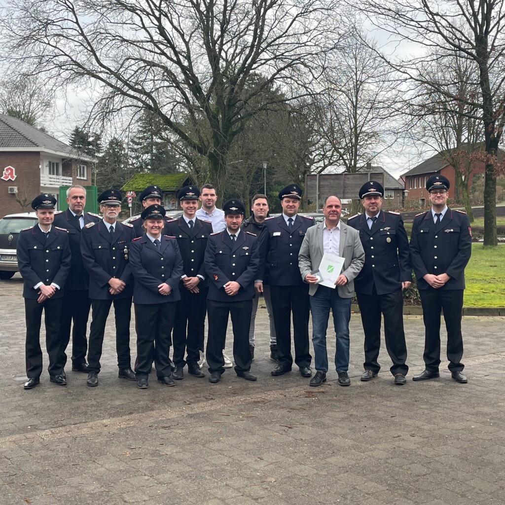 Ortsfeuerwehr Osterbrock mit Burkhard Kalmer Neujahrsempfang Gemeinde Geeste 2025