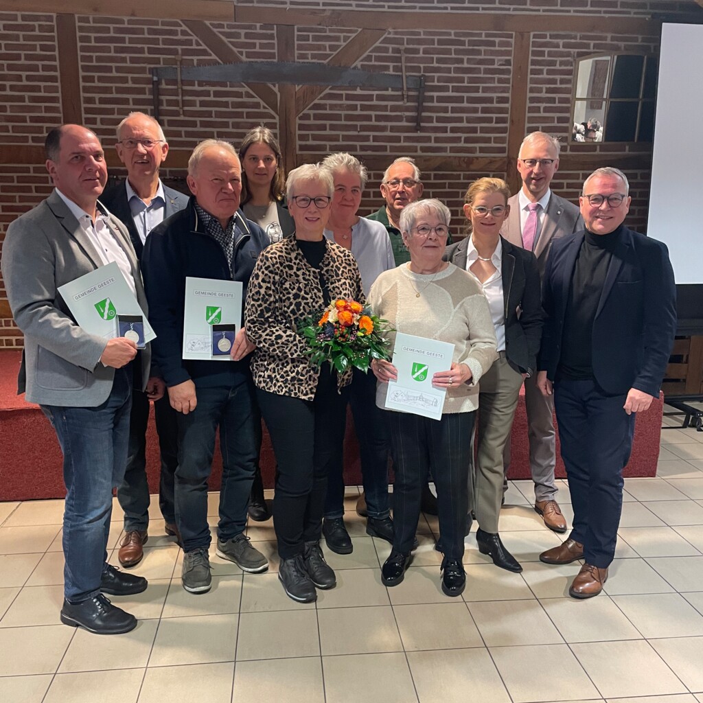 Ehrung Ehrenamtliche Gemeinde Geeste Neujahrsempfang 2025