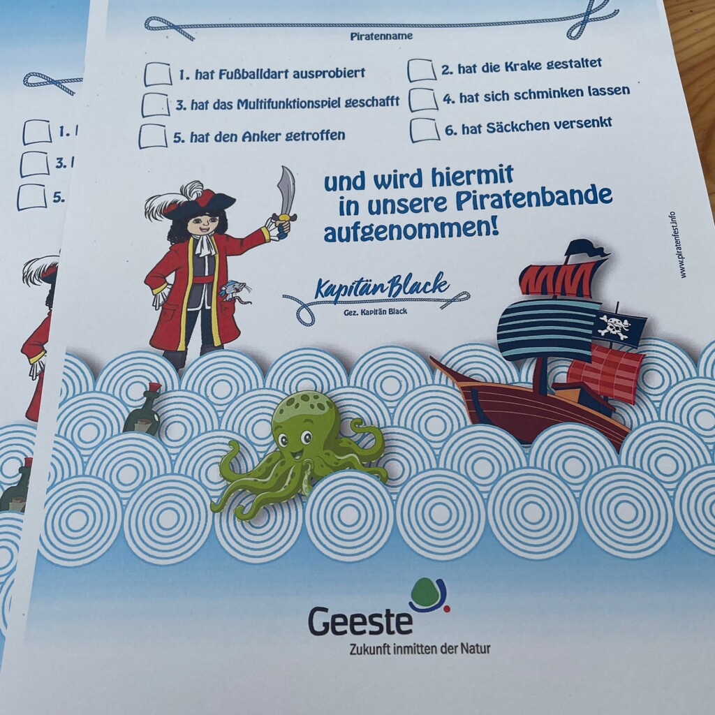 Urkunden für die Teilnehmer der Geester Seemeiler