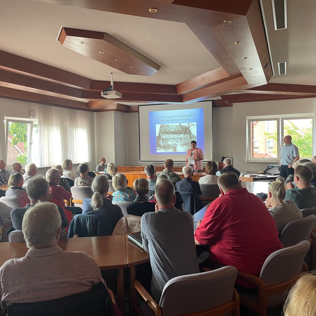 Vortrag Heuerlingswesen lockt viele Zuhörer ins Geester Rathaus - Gemeinde Geeeste