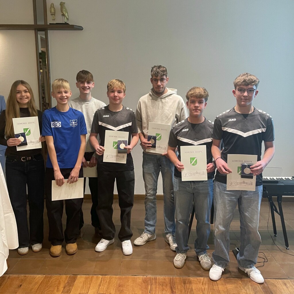 SV Groß Hesepe Leichtathletik - Ehrung Neujahrsempfang 2026 Gemeinde Geeste web