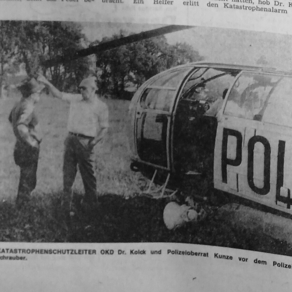 Waldbrand in Varloh 1975