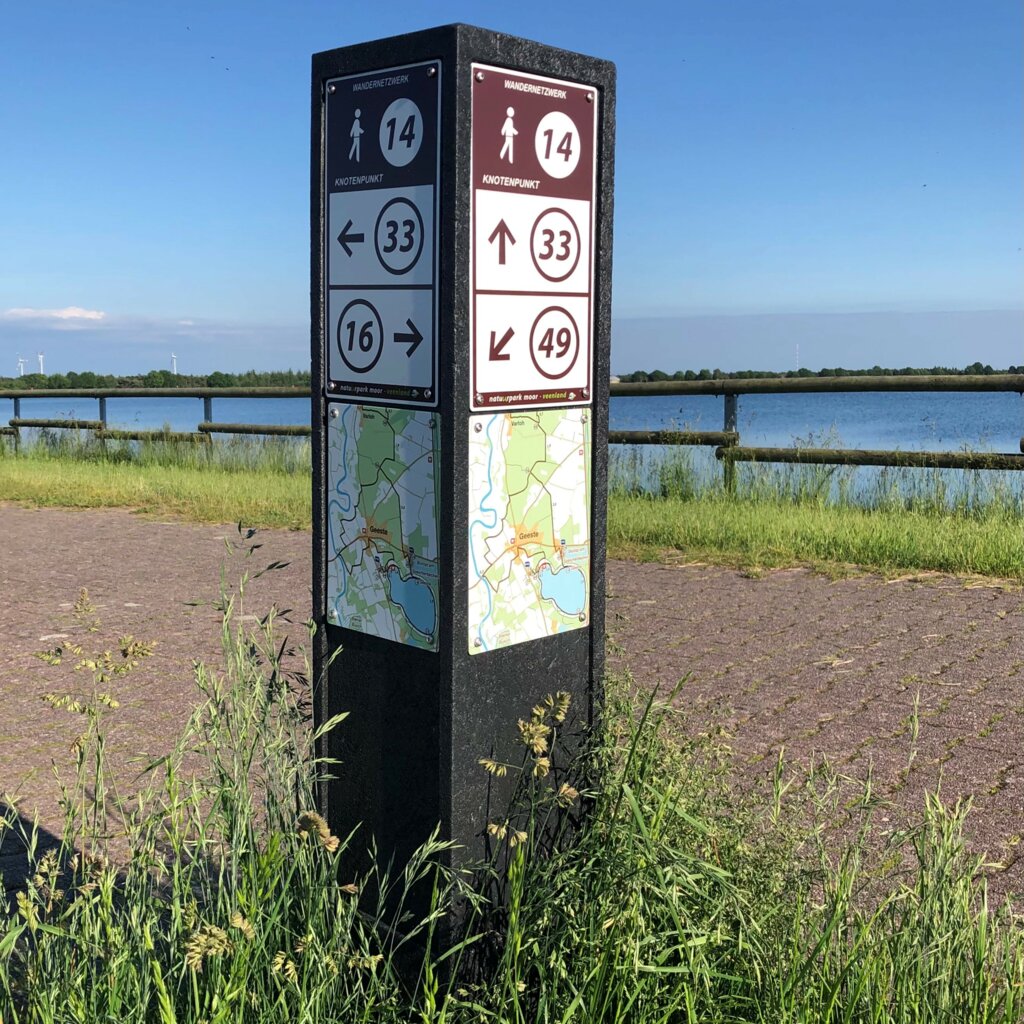 Knotenpunkt 14 Wandern Speichersee mit Blick auf den See