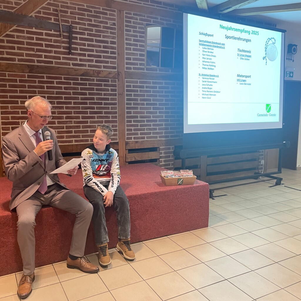 MSC Niedergrafschaft Motocross Neujahsempfang Gemeinde Geeste 2025