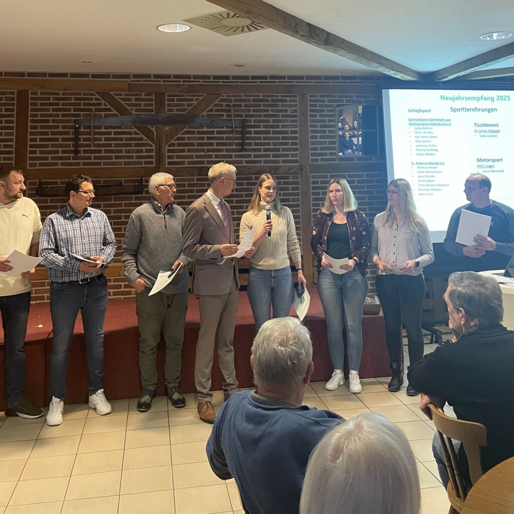 Antonius Geeste Schützen Neujahsempfang Gemeinde Geeste 2025