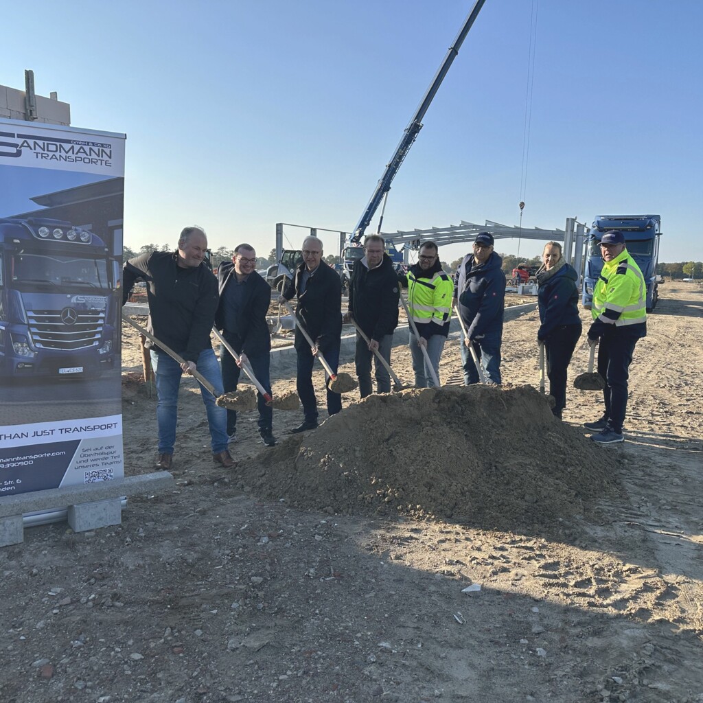 Erster Spatenstich Sandmann Transporte 20.10.2026