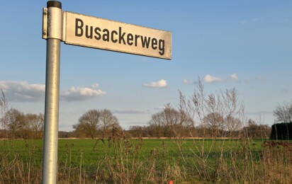 Busackerweg Straßenschild