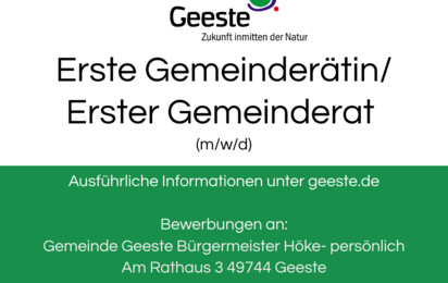 Erste Gemeinderätin Erster Gemeinderat (87 x 135 mm)