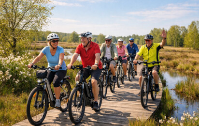Radfahren im Frühling im Moor - Geführte Radtouren in Geeste ai