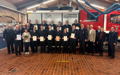 Freiwillige Feuerwehr Osterbrock Ehrungen November 2025