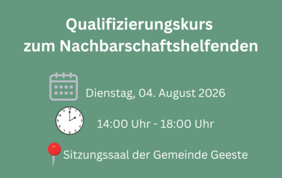 Nachbarschaftshilfe Qualifizierungskurs