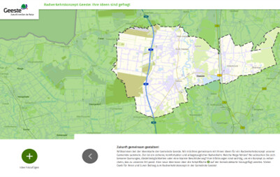 Ideenkarte Radverkehr in Geeste (basemap.de-GeoBasis-DE)