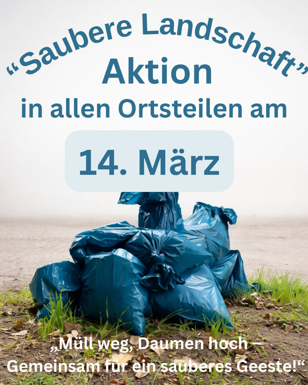 Aktion “Saubere Landschaft” am 14. März 2026
