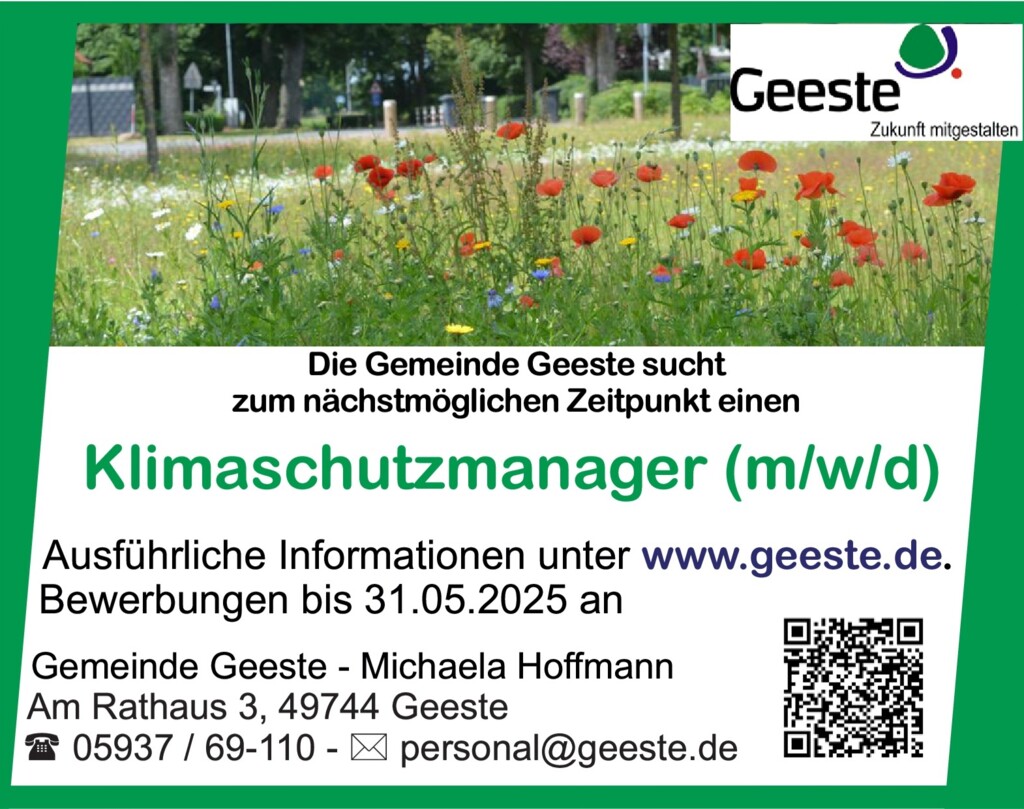 Stellenanzeige_Mai 2025_Klimaschutzmanager