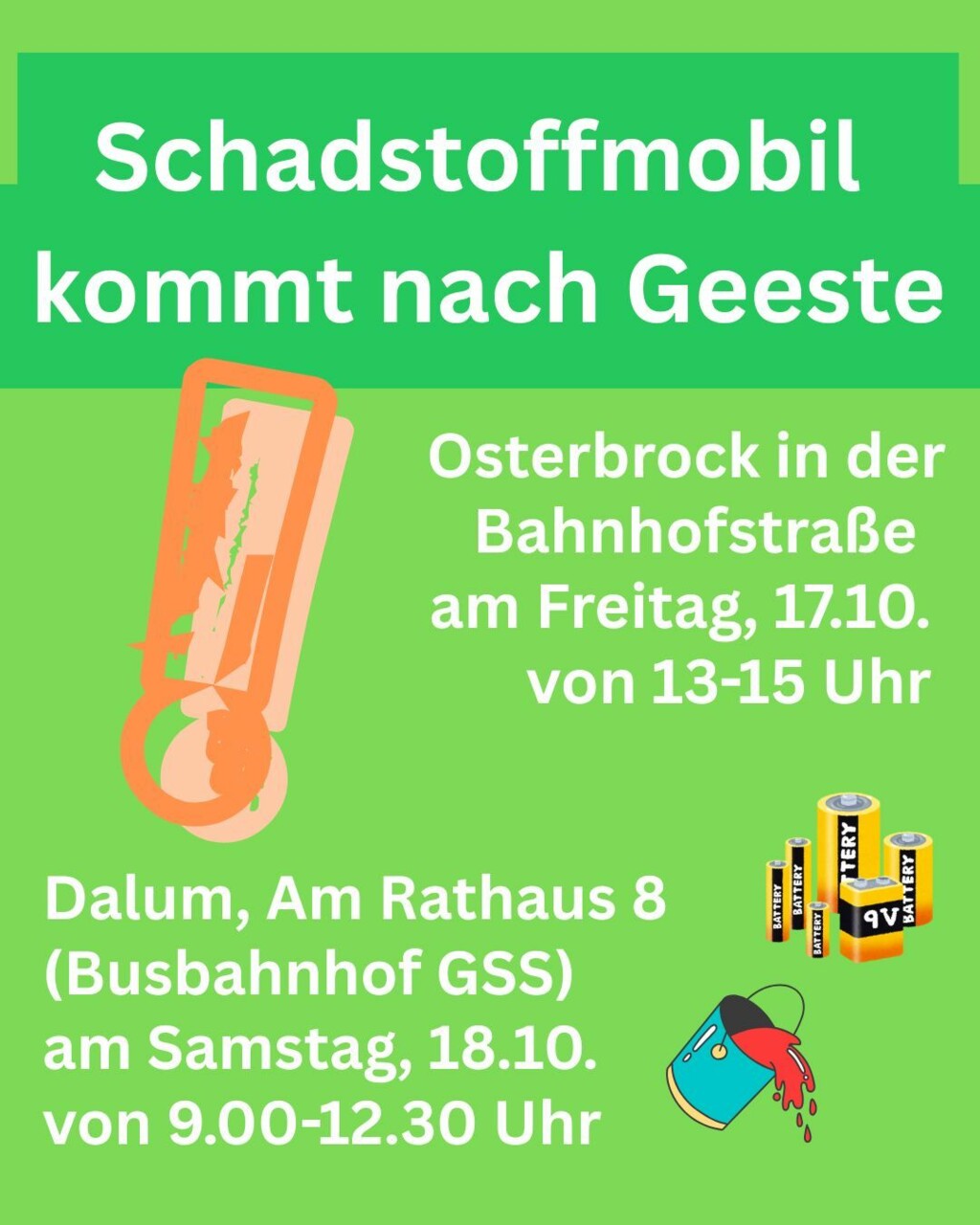 Das Wertstoffmobil kommt Herbst 2025