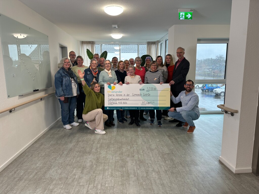 Spendenübergabe Pflegeheim Miteinander Osterbrock 11.03.26