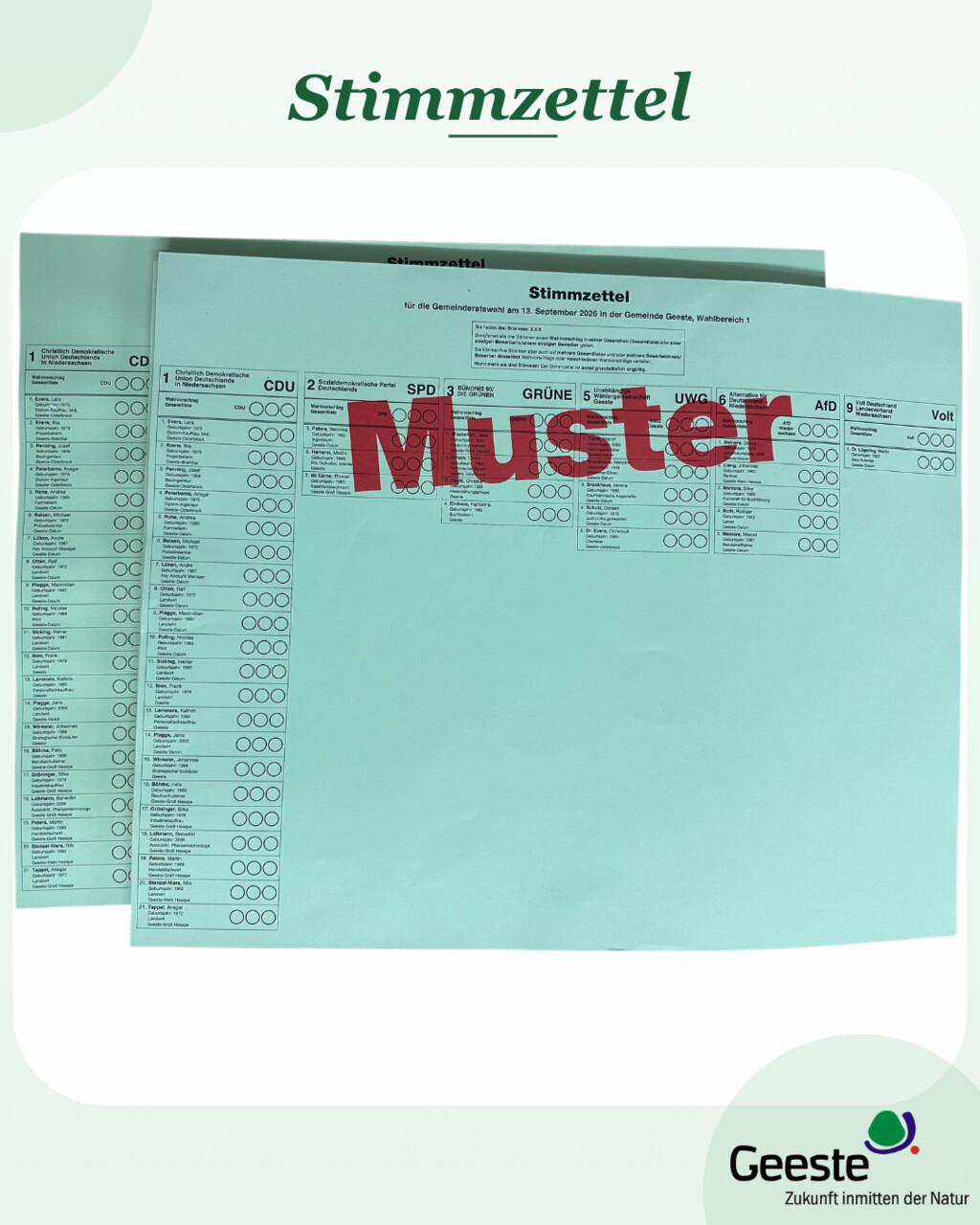Stimmzettel
