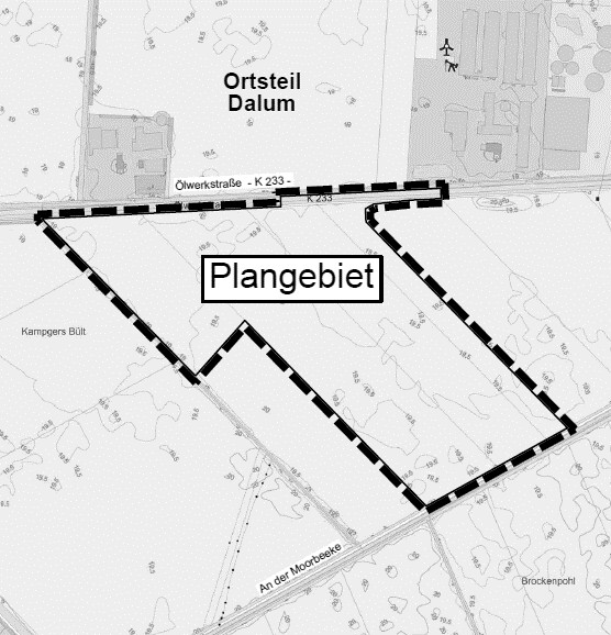 Bauleitplanung Bebauungsplan 28 Grafik