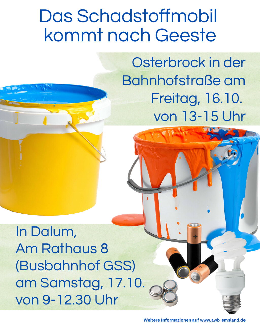 Das Schadstoffmobil kommt nach Geeste