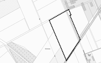 Kartenausschnitt Inkrafttreten B-Plan 135 Industriegebiet nördlich Wietmarscher Damm