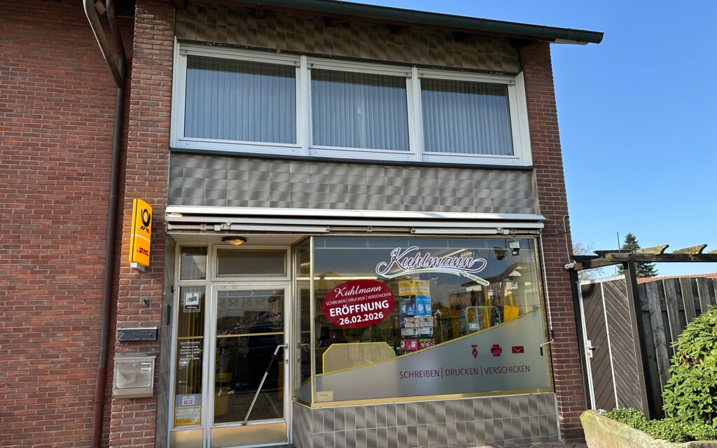 Neue Postfiliale Kuhlmann in der Gemeinde Geeste