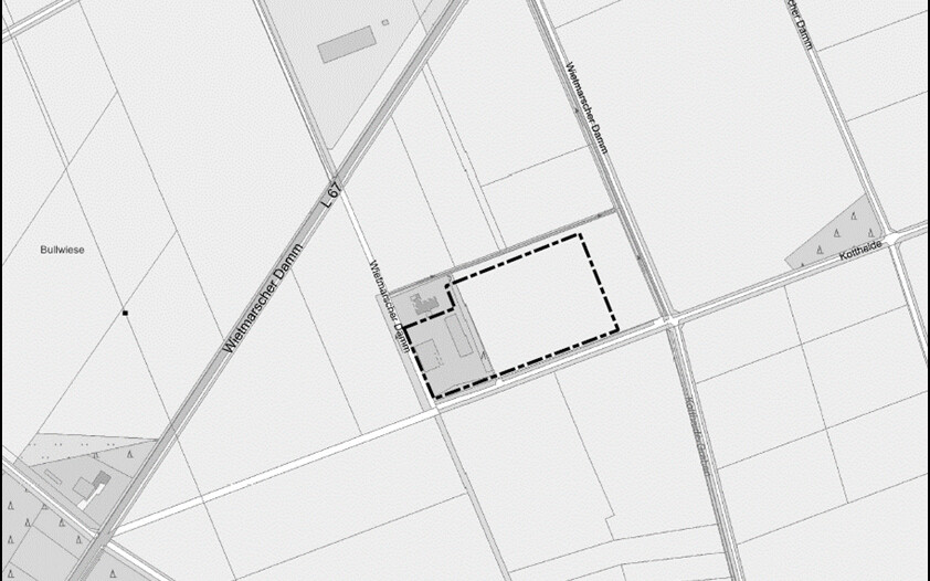 Kartenausschnitt B-Plan 200 SO Tierhaltungsanlagen 13. Änderung